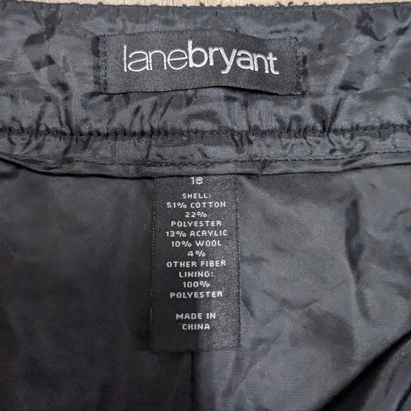 Lane Bryant Gray Pencil Skirt Wool Blend Women's Size 18 - Picture 7 of 7